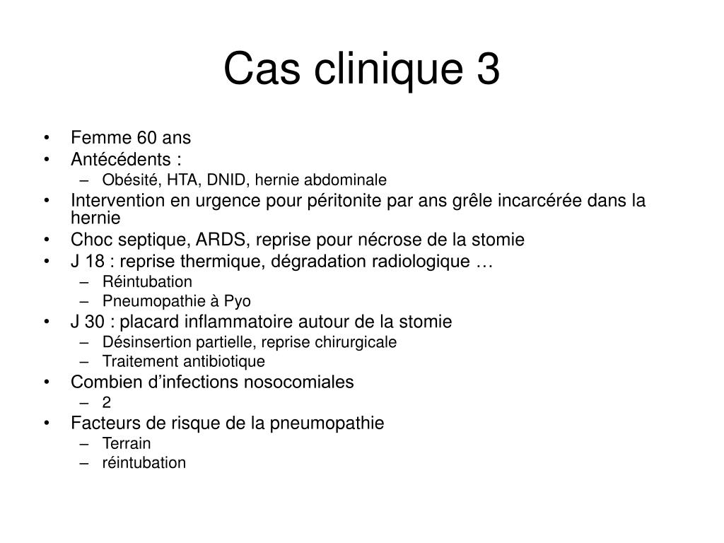 PPT - Cas clinique 1 PowerPoint Presentation, free download - ID:3694360