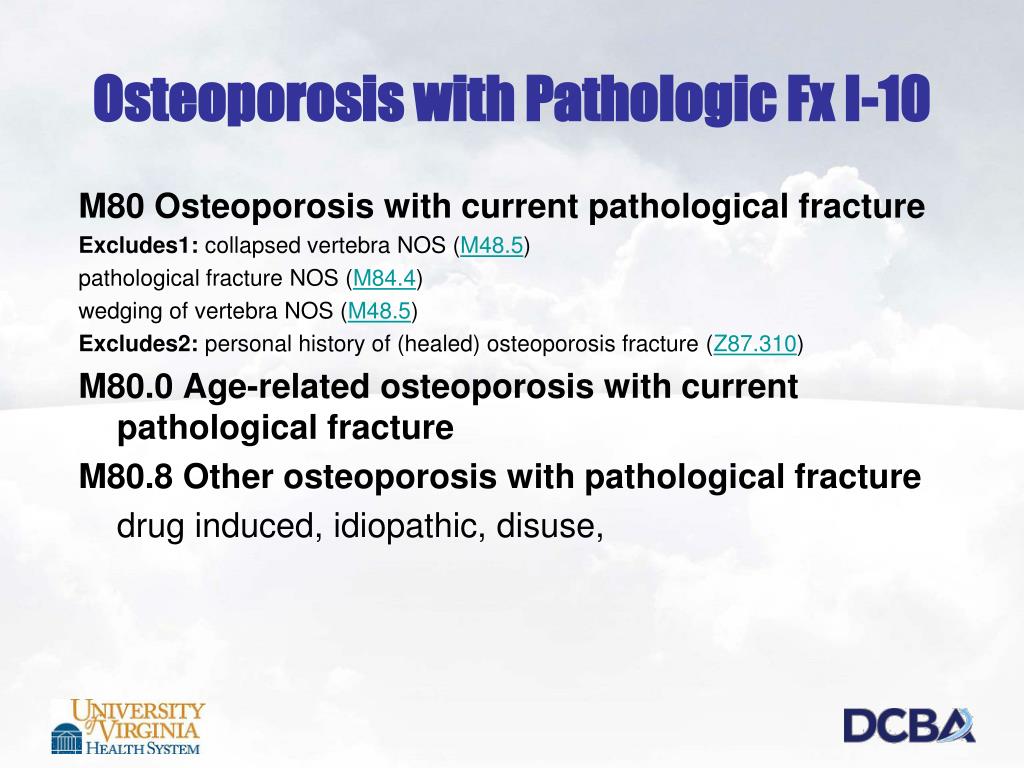 icd 10 code for age related osteoporosis with pathological fracture