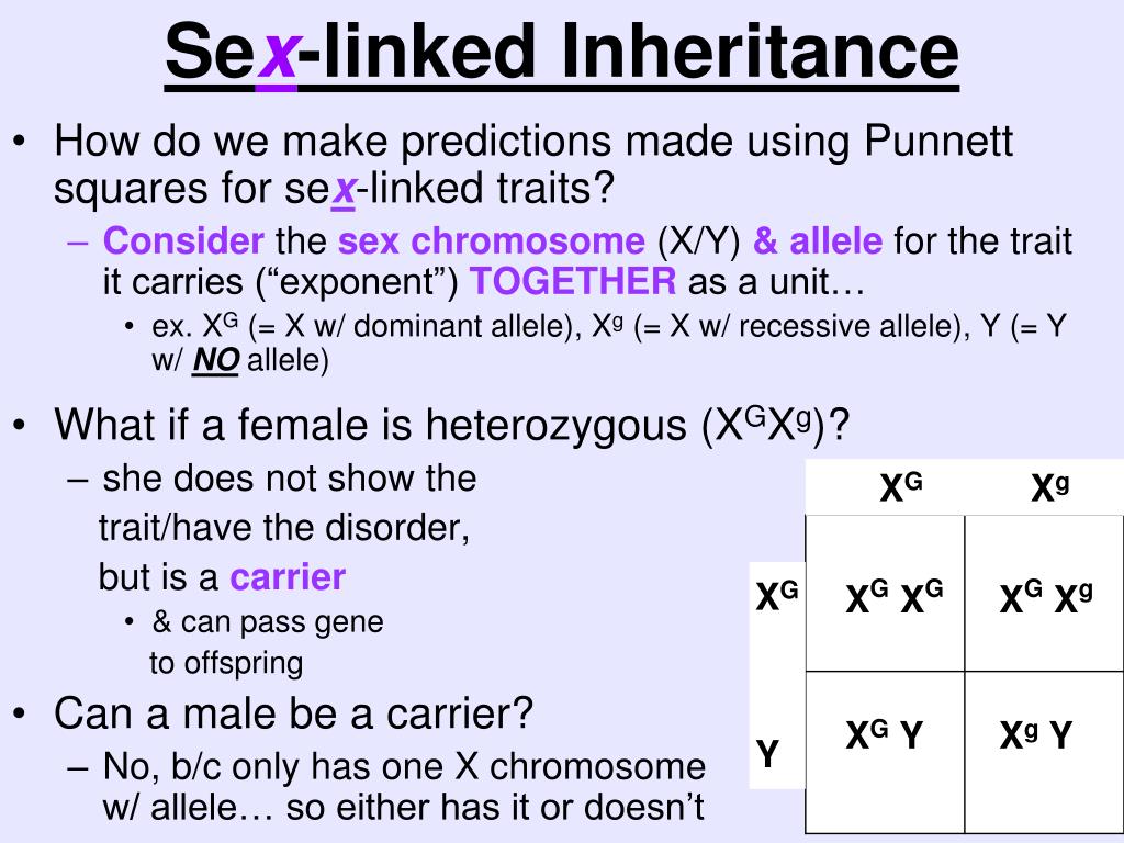 Sex-linked Inheritance.
