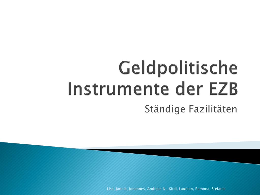 Ppt Geldpolitische Instrumente Der Ezb Powerpoint Presentation Free Download Id