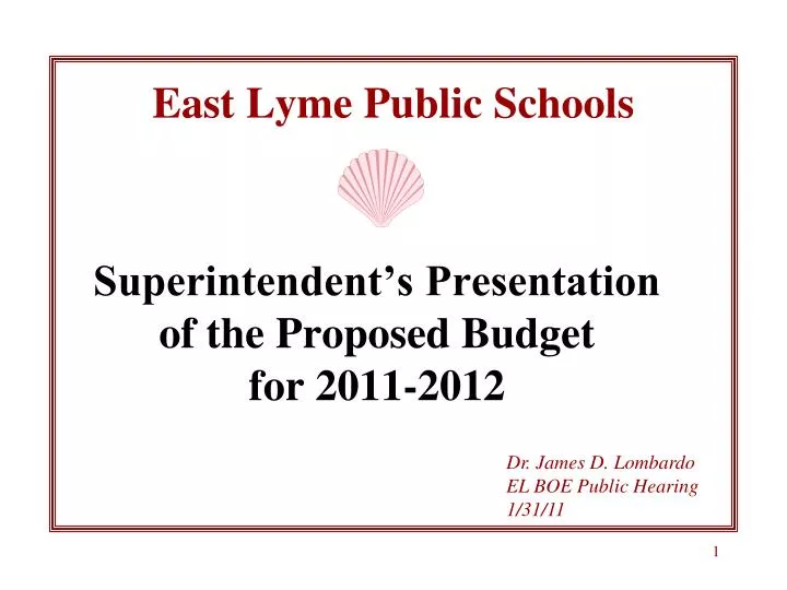 PPT East Lyme Public Schools PowerPoint Presentation, free download
