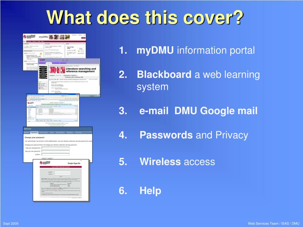 My online dmu blackboard