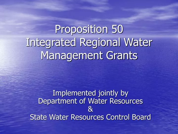 integrated regional water management