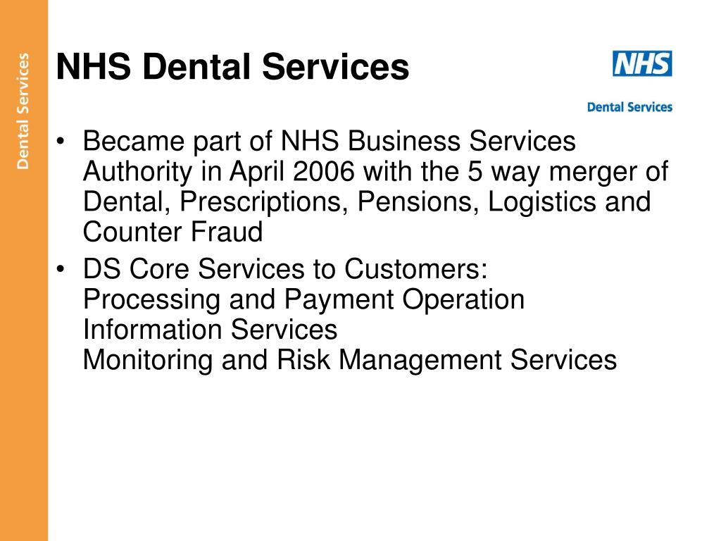 Ppt Nhs Dental Services Powerpoint Presentation Free Download Id