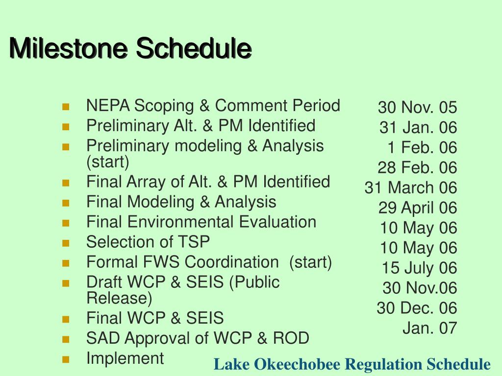 PPT Lake Okeechobee Regulation Schedule PowerPoint Presentation, free