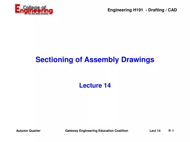 Ppt Sectioning Of Assembly Drawings Powerpoint Presentation Free Download Id 3699599