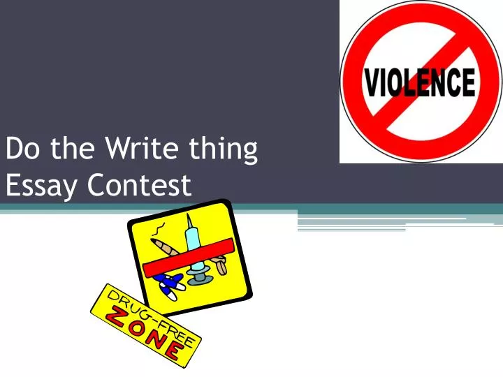 Do the right thing essay contest 2011