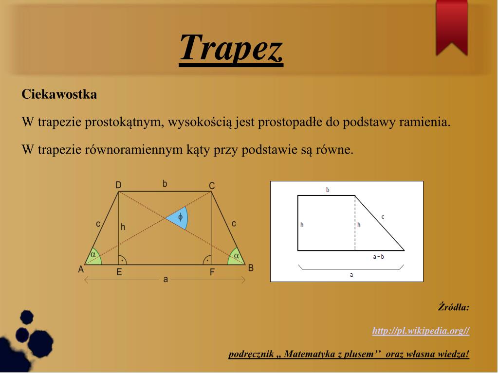 Pewien Czworokąt Ma Dwie Pary Równych Kątów I Prostopadłe Przekątne PPT - Czworokąty PowerPoint Presentation, free download - ID:3699716