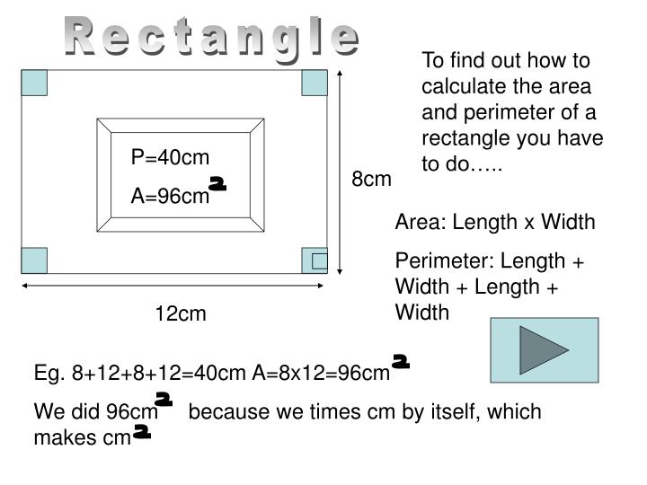 find area of rectangle given perimeter find area of rectangle given perimeter