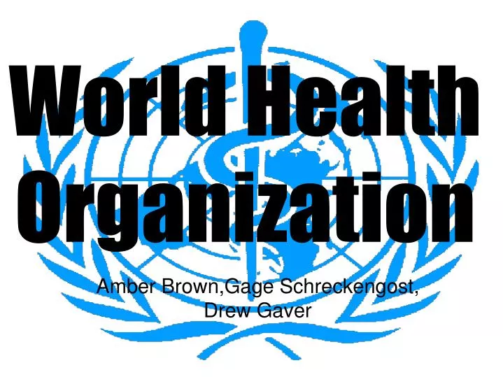 presentation on world health organization