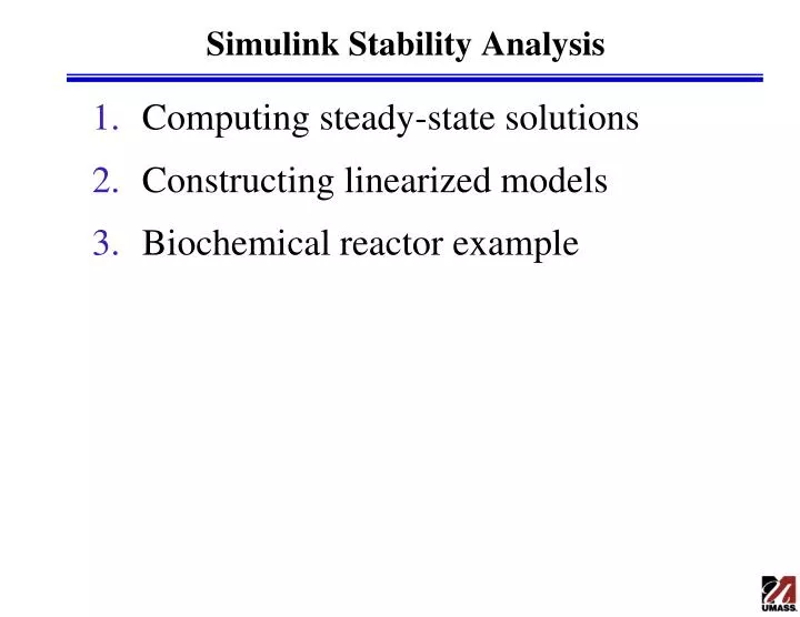 simulink stability analysis n.