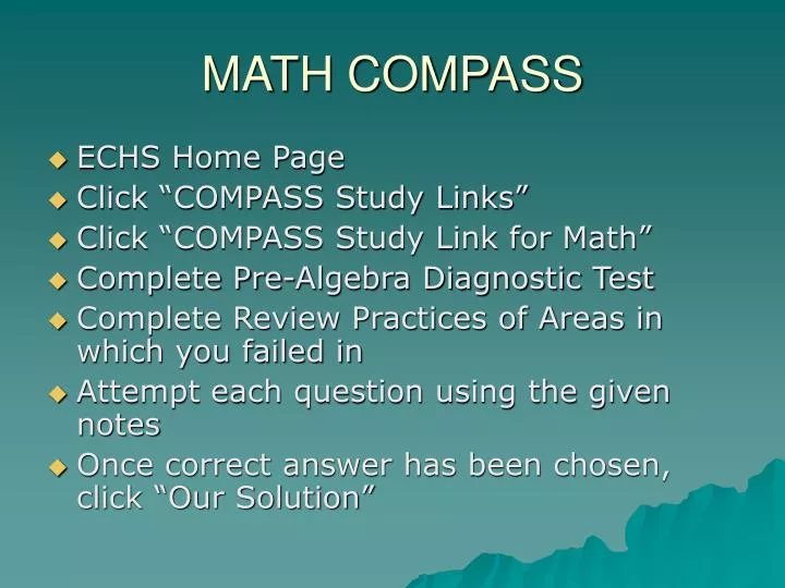 PPT MATH COMPASS PowerPoint Presentation, free download ID3701194