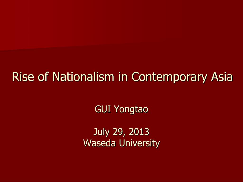 The Rise of Nationalism - ppt video online download