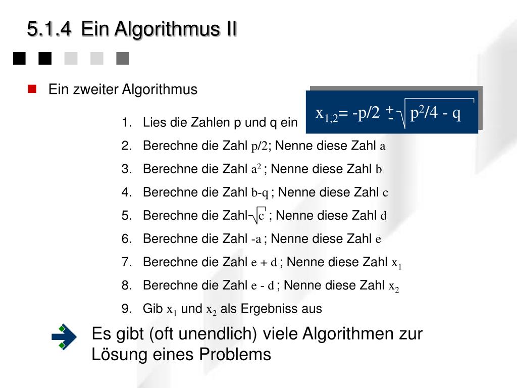 PPT - Kapitel 5 Der Algorithmus PowerPoint Presentation, free download - ID:3702576