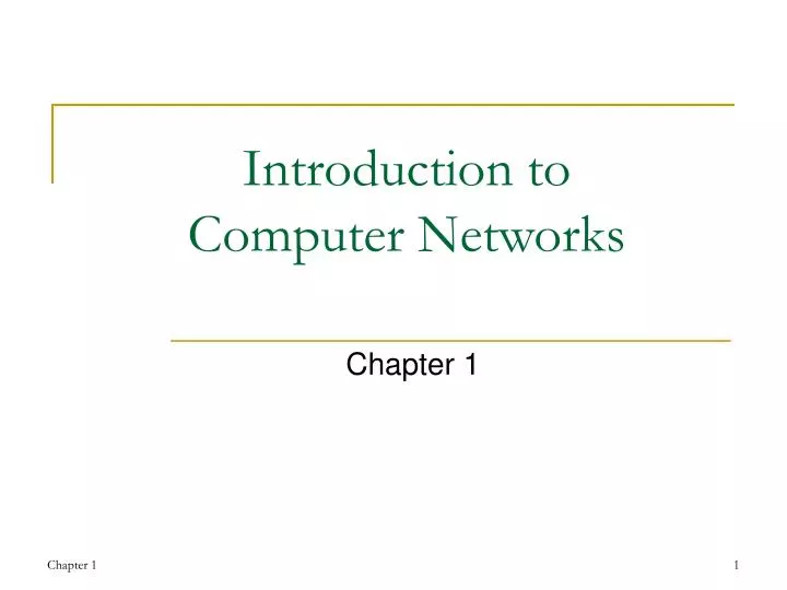 PPT - Introduction to Computer Networks PowerPoint Presentation, free ...