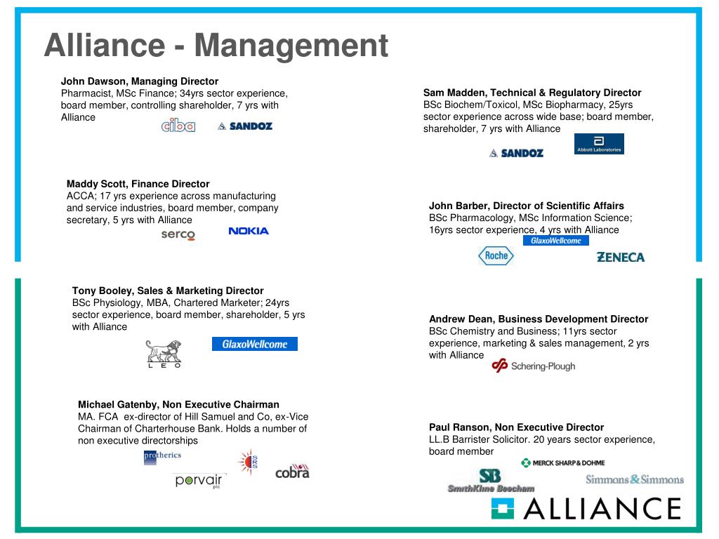 Alliance management jobs pharmaceutical