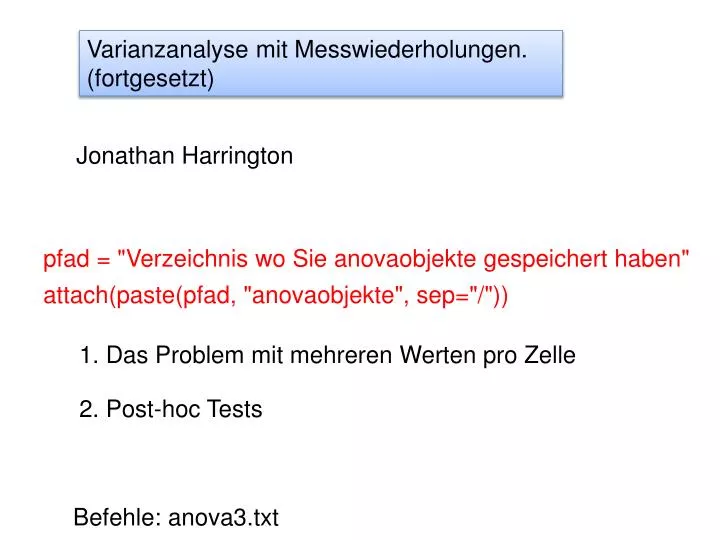 Dissertation varianzanalyse messwiederholung