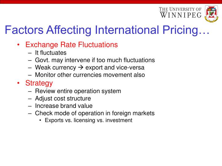 Factors affecting foreign exchange market