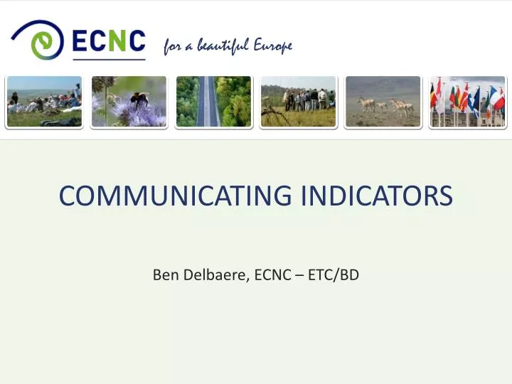communicating indicators n.