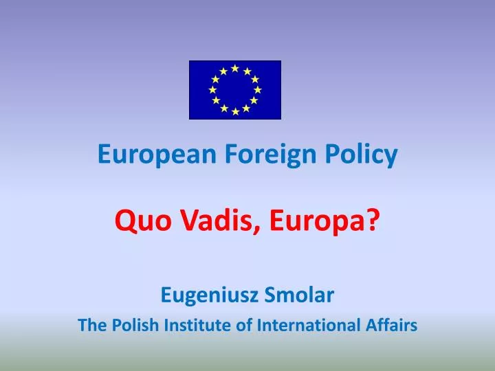 european foreign policy n.