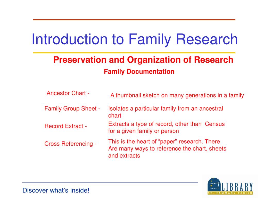 research findings about family related brainly