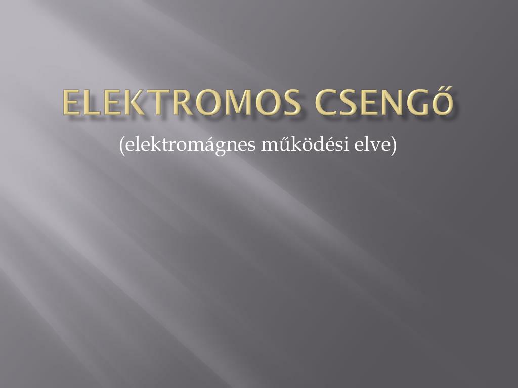 PPT - Elektromos csengő PowerPoint Presentation, free download - ID:3706687