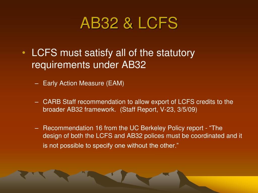 PPT - Low-Carbon-Fuel-Standard (LCFS) & Environmental Justice (EJ ...