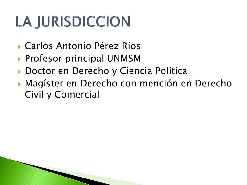 PPT - LA JURISDICCION PowerPoint Presentation, Free Download - ID:3707804