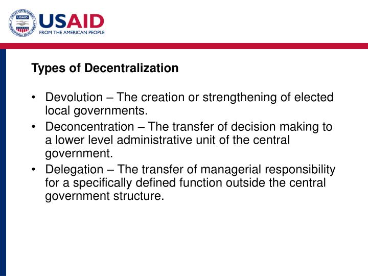 Decentralization Synonym