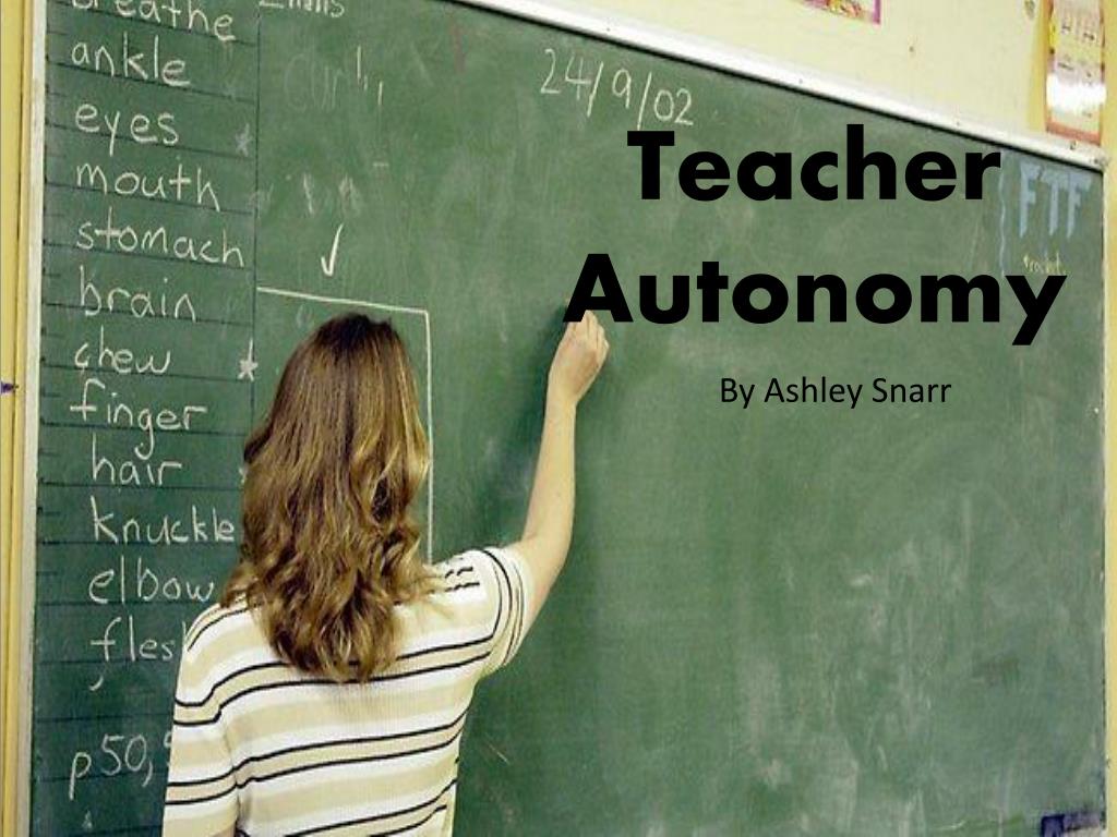 thesis teacher autonomy