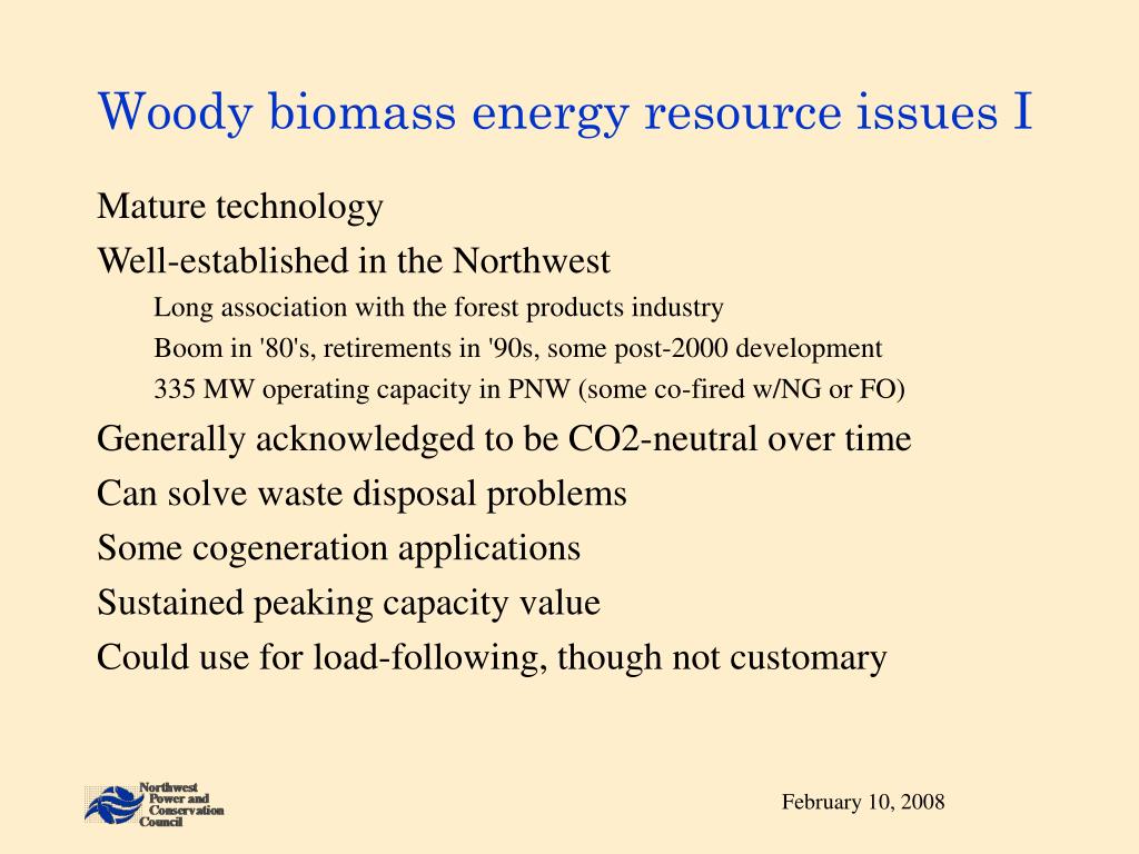 PPT - Sixth Northwest Conservation & Electric Power Plan Woody Biomass ...