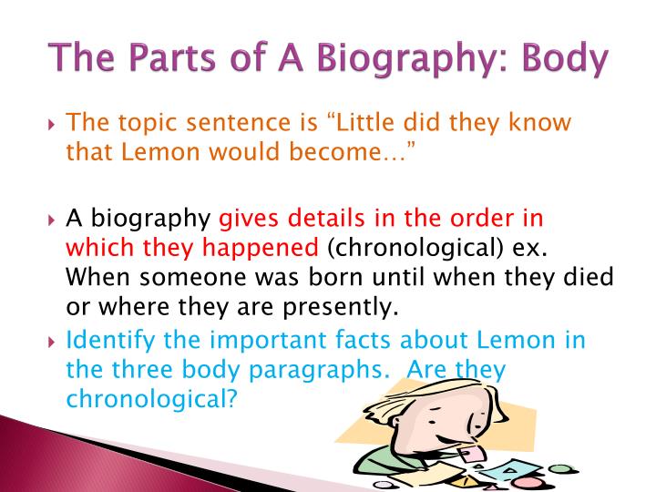 biography word parts