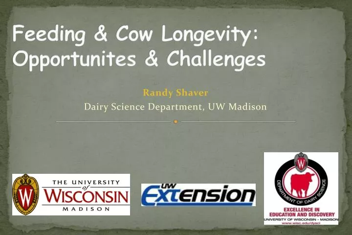 feeding cow longevity opportunites challenges n.
