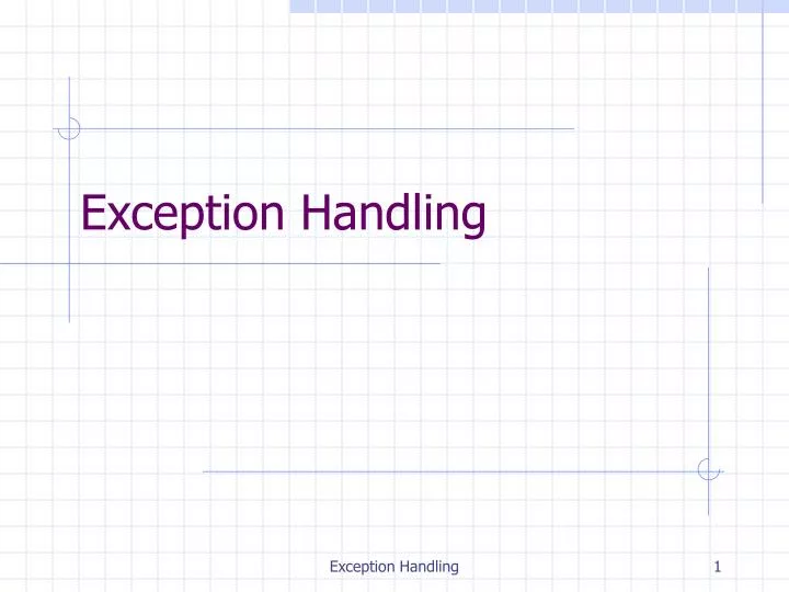 PPT - Exception Handling PowerPoint Presentation, free download - ID ...