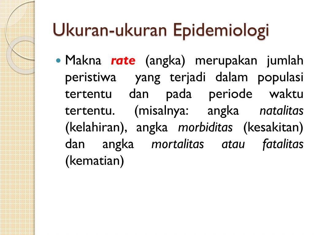 PPT - EPIDEMIOLOGI DALAM PELAYANAN KEBIDANAN PowerPoint 