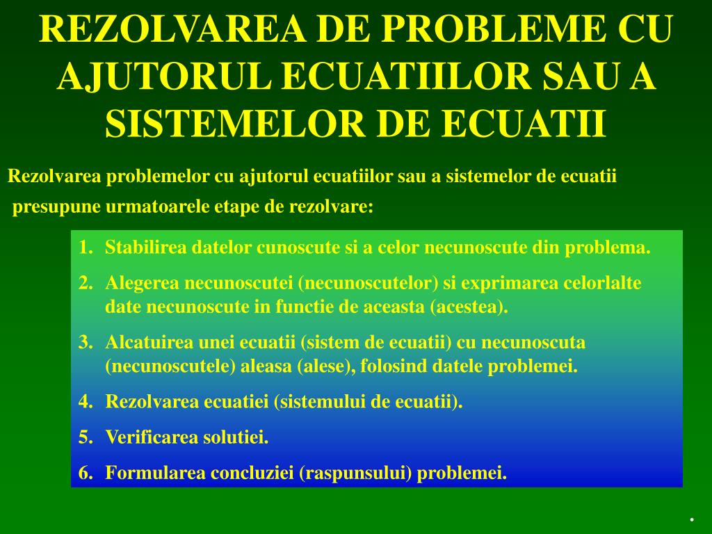 PPT - ECUATII SI INECUATII PowerPoint Presentation, free download -  ID:3718226