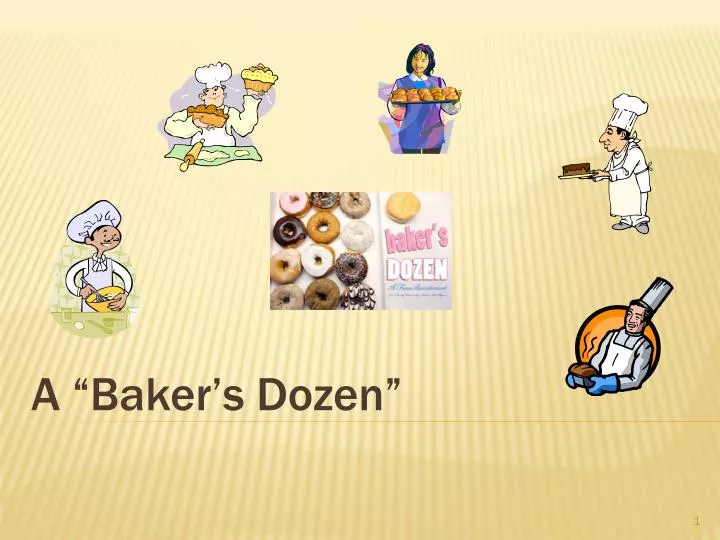 a baker s dozen n.