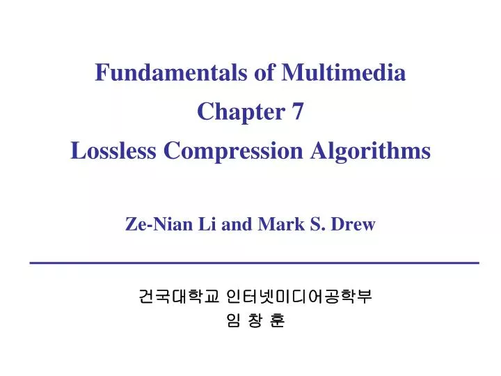 fundamentals of multimedia ze nian