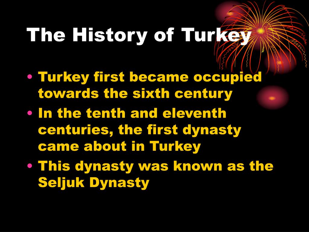 PPT - The History Of Turkey L