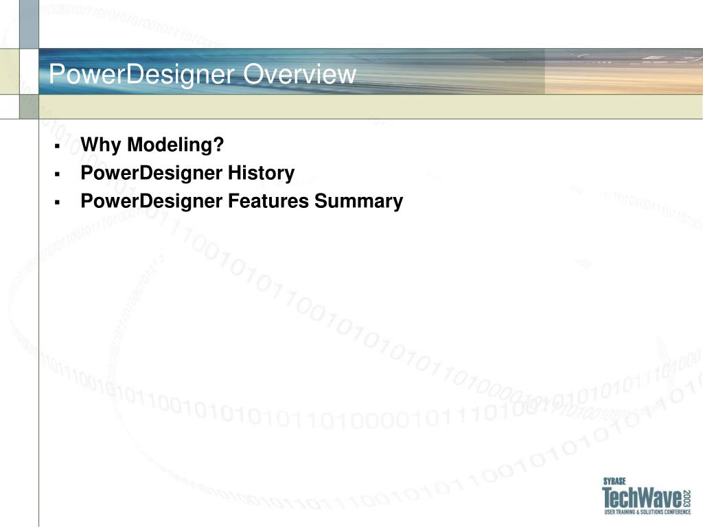 sybase powerdesigner training sybase powerdesigner training