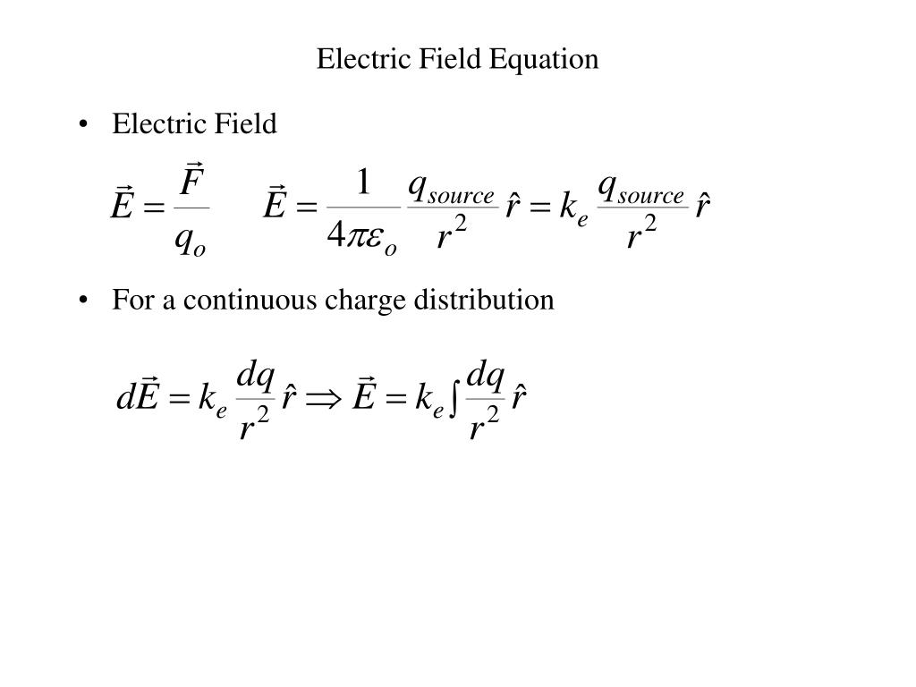 PPT - Example: Find the electric field at point P PowerPoint