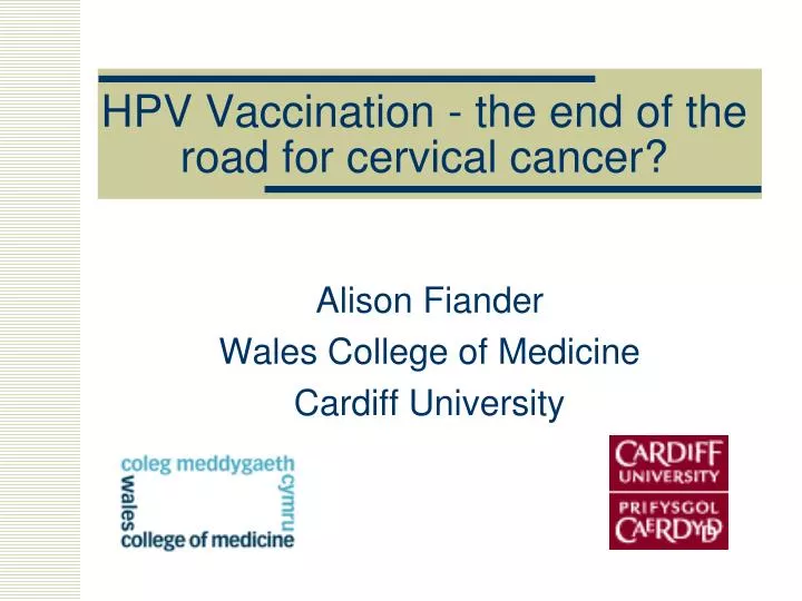 hpv vaccination the end of the road for cervical cancer n.