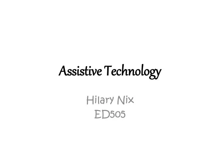 assistive technology n.