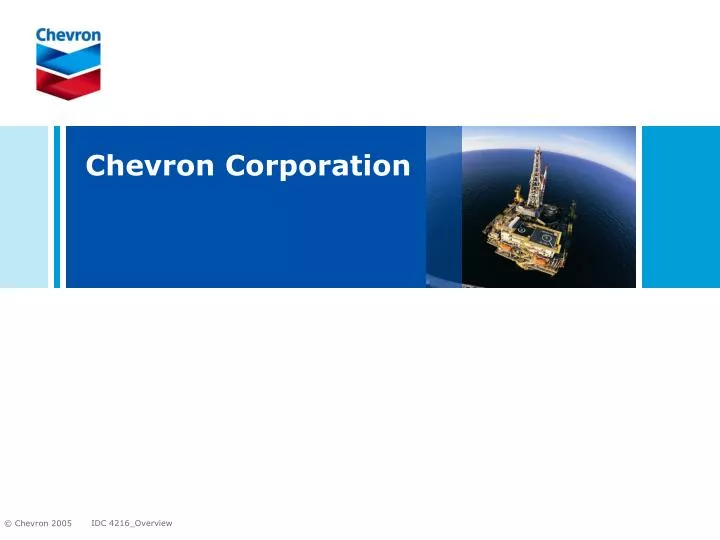 PPT Chevron Corporation PowerPoint Presentation, free download ID