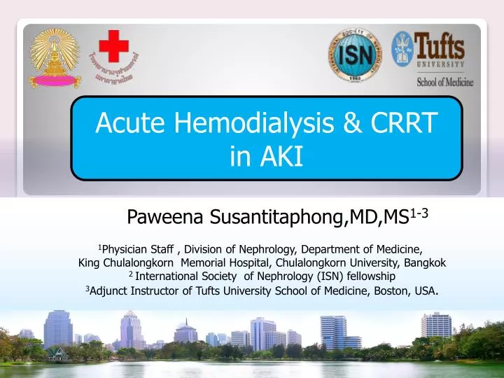 PPT Acute Hemodialysis & CRRT in AKI PowerPoint Presentation, free