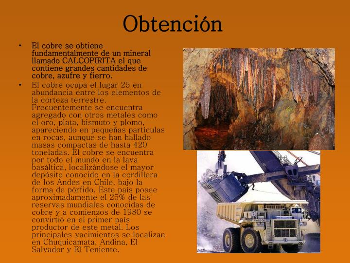 PPT - EL COBRE PowerPoint Presentation - ID:3725739