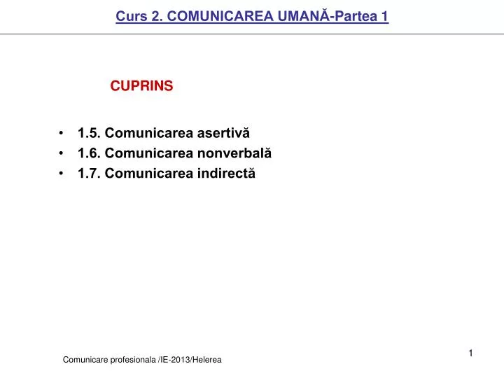 Comunicarea asertiva ppt