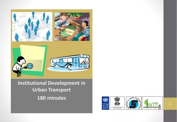 institutional development in urban transport 180 minutes n.