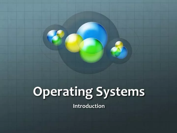 computer operating system ppt presentation