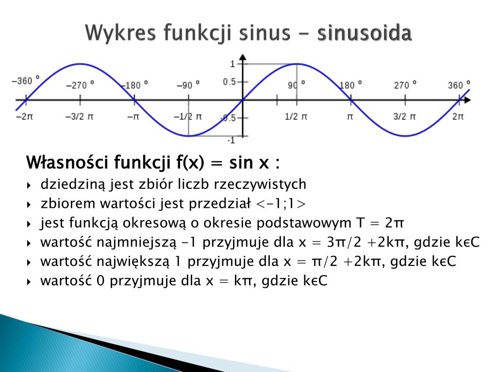 W Pierwszej Wszystkie Są Dodatnie W Drugiej Tylko Sinus PPT - FUNKCJE TRYGONOMETRYCZNE PowerPoint Presentation, free download